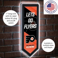 Evergreen Ultra-Thin Glazelight LED Wall Decor, Pennant, Philadelphia Flyers- 9 X 23 Inches Made In USA -Evergreen Store GUEST 014f2156 d239 493c 9697 8bbcaef9564c