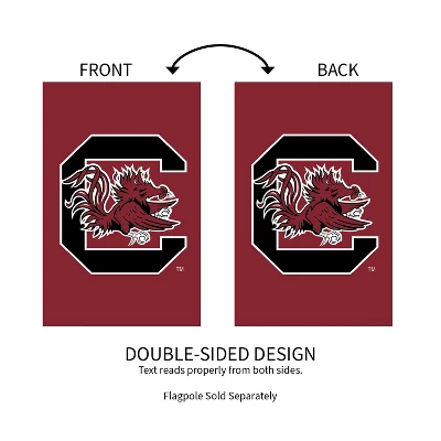 Evergreen NCAA University Of South Carolina Applique House Flag 28 X 44 Inches Outdoor Decor For Homes And Gardens 4 Evergreen NCAA University Of South Carolina Applique House Flag 28 X 44 Inches Outdoor Decor For Homes And Gardens - Image 2
