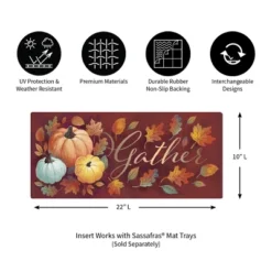 Evergreen Crafted Harvest Sassafras Indoor Outdoor Switch Doormat 10"x1'10" Multicolored -Evergreen Store GUEST 0d9cacca e895 425e 8ab2 c6c050e28306