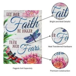 Evergreen Faith Be Bigger Than Fear Garden Linen Flag- 12.5 X 18 Inches Outdoor Decor For Homes And Gardens -Evergreen Store GUEST 10c09369 6a6f 4956 959a 70ba23445993