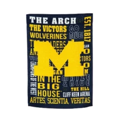 Evergreen Embossed Suede Flag, House Size, University Of Michigan -Evergreen Store GUEST 111b3ddf edd3 482a b93c e4c196c848fe