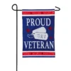 Evergreen Flag Proud Veteran Garden Applique Flag 12.5 X 18 Inches Indoor Outdoor Decor