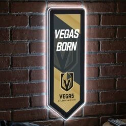 Evergreen Ultra-Thin Glazelight LED Wall Decor, Pennant, Las Vegas Golden Knights- 9 X 23 Inches Made In USA -Evergreen Store GUEST 1f5f373e b07f 47ec 9399 5de78841d0fa