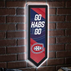 Evergreen Ultra-Thin Glazelight LED Wall Decor, Pennant, Montreal Canadiens- 9 X 23 Inches Made In USA -Evergreen Store GUEST 20ae6006 d4f0 41c3 abf4 397b9657a437