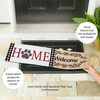 Evergreen Home Pawprint Sassafras Indoor Outdoor Switch Doormat 10"x1'10" Red 3 Evergreen Home Pawprint Sassafras Indoor Outdoor Switch Doormat 10"x1'10" Red