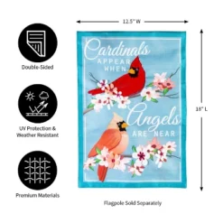Evergreen Angels Are Near Garden Linen Flag- 12.5 X 18 Inches Outdoor Decor For Homes And Gardens -Evergreen Store GUEST 25026115 158b 469d be12 c29e56af1fc1