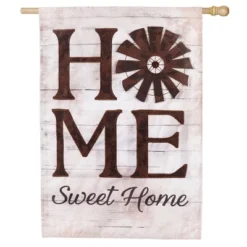 Evergreen Windmill Home Sweet Home Suede House
