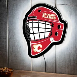 Evergreen Ultra-Thin Edgelight LED Wall Decor, Helmet, Calgary Flames- 15.6 X 19 Inches Made In USA -Evergreen Store GUEST 2e4ddc0a 597d 469c b805 678d2dde0d9a