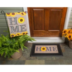 Evergreen Sunflower Home Sassafras Indoor Outdoor Switch Doormat 1'10"x10" Multicolored -Evergreen Store GUEST 2ffea0e9 20d2 4f6d a5ed 2bd91046ca6d