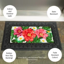 Evergreen Blooming Sassafras Indoor Outdoor Switch Doormat 1'10"x10" Multicolored -Evergreen Store GUEST 2fff303d c8d2 4330 b90a 06aa041e80f3