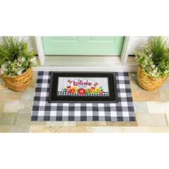 Evergreen Buffalo Check Layering Mat 11.5 X 9.5 Inches Indoor And Outdoor Decor -Evergreen Store GUEST 3147ca70 9b51 49ea b8b0 3068c116c13b