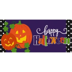 Evergreen Indoor Outdoor Doormat Bundle Set Of 5 - Frame And 4 Welcome Seasonal Inserts Santa Ho Ho Ho Halloween Thanksgiving -Evergreen Store GUEST 36123cd2 5abd 459d a7d9 de9670c355cb