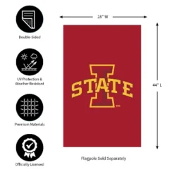 Evergreen NCAA Iowa State University Applique House Flag 28 X 44 Inches Outdoor Decor For Homes And Gardens -Evergreen Store GUEST 371ad26e e8e1 4aca 882c 95d64a927629