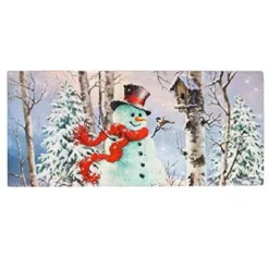 Evergreen Indoor Outdoor Doormat Bundle Set Of 5 - Frame And 4 Welcome Seasonal Inserts Garden Gnomes Birdhouse Snowman Bless This Home -Evergreen Store GUEST 3cb24c92 e282 46ac b46e ffc0b5a7e052