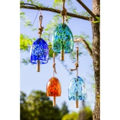 Evergreen Art Glass Speckle Turquoise Bell Chime -Evergreen Store GUEST 3f1e5928 3914 4924 ab47 ff8efca0d4bf