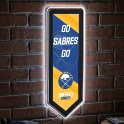 Evergreen Ultra-Thin Glazelight LED Wall Decor, Pennant, Buffalo Sabres- 9 X 23 Inches Made In USA -Evergreen Store GUEST 3f5d3bbe 59e6 46a0 9b20 40686b69f09a