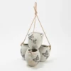 Evergreen Hanging Pot Planter, White Wash -Evergreen Store GUEST 40ea4aff c03a 4b18 9dee cd1733a12566