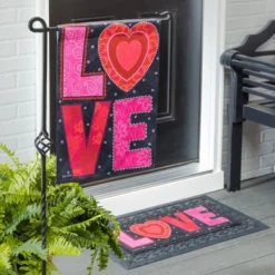 Evergreen Love Heart Garden Suede Flag 12.5 X 18 Inches Indoor Outdoor Decor -Evergreen Store GUEST 4553af47 f0b1 4a0d 8455 43ec773b35a1