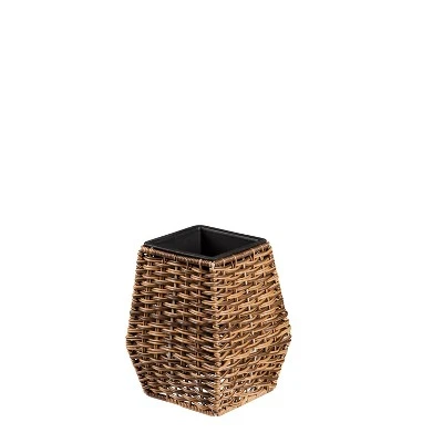 Evergreen High Resin Wicker Planter Set Of 3 7 Evergreen High Resin Wicker Planter Set Of 3 - Image 5