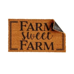 Evergreen Farm Sweet Farm Indoor Outdoor Natural Coir Doormat 1'4"x2'4" Brown