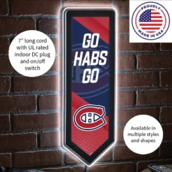 Evergreen Ultra-Thin Glazelight LED Wall Decor, Pennant, Montreal Canadiens- 9 X 23 Inches Made In USA -Evergreen Store GUEST 4f173832 8ff5 462b a111 053cc3c7c2c6