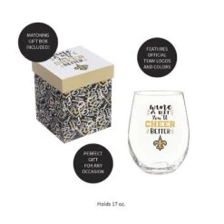 Evergreen New Orleans Saints, 17oz Boxed Stemless Wine -Evergreen Store GUEST 50521e1e eb54 4bfb 8041 b77b18217ec4