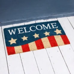 Evergreen Patriotic Stripes Indoor Outdoor Natural Coir Doormat 1'4"x2'4" Multicolored 15 Evergreen Patriotic Stripes Indoor Outdoor Natural Coir Doormat 1'4"x2'4" Multicolored -Evergreen Store GUEST 51a5b65f 9a38 428a ad2e 2af396b150b5