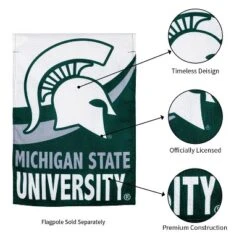 Evergreen Flag, DS New Burlap, Garden, Michigan State University -Evergreen Store GUEST 5258e9c1 cc1c 4937 b4d8 c7608ab4a29f