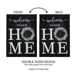 Evergreen Eucalyptus Welcome Garden Burlap Flag 12.5 X 18 Inches Indoor Outdoor Decor -Evergreen Store GUEST 568903f4 d110 4880 ba39 9a95201285dd