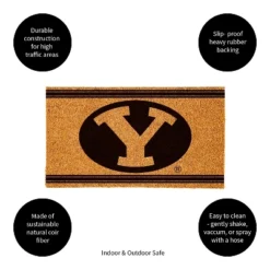 Evergreen Brigham Young University Logo Turf Mat, Brown- 28 X 16 Inches Indoor Outdoor Doormat -Evergreen Store GUEST 56c6d4d3 1166 45f7 80e9 c6ff01c93165