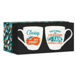Evergreen Miami Dolphins, Ceramic Cup O'Java 17oz Gift Set -Evergreen Store GUEST 5722cebf 7ac4 4b41 b253 26b04429b2c2