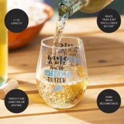 Evergreen Detroit Lions, 17oz Boxed Stemless Wine -Evergreen Store GUEST 57a2dfe7 3e21 4172 b0ba 64402483d8e3