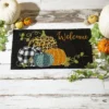 Evergreen Mixed Print Pumpkins Coir Mat