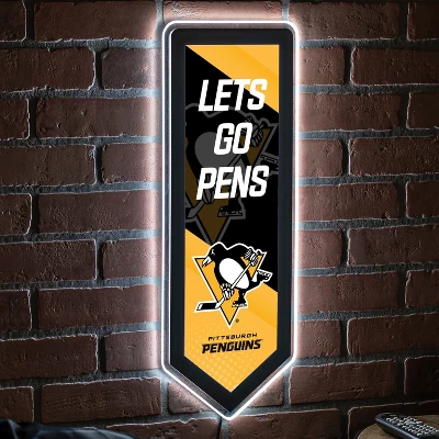 Evergreen Ultra-Thin Glazelight LED Wall Decor, Pennant, Pittsburgh Penguins- 9 X 23 Inches Made In USA 7 Evergreen Ultra-Thin Glazelight LED Wall Decor, Pennant, Pittsburgh Penguins- 9 X 23 Inches Made In USA - Image 5