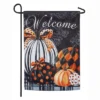 Evergreen Flag Elegant Pattern Pumpkins Garden Suede Flag -Evergreen Store GUEST 607205c5 9178 48b7 b31a 2e10998c03e4