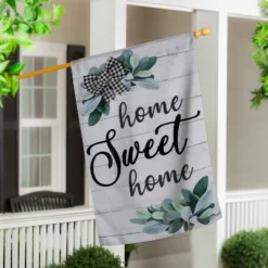 Evergreen Home Sweet Home Eucalyptus Burlap House Flag 28 X 44 Inches Outdoor Decor For Homes And Gardens -Evergreen Store GUEST 6287287d 4506 492b ae12 cc434633f04f