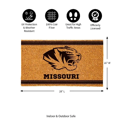 Evergreen University Of Missouri Logo Turf Mat, Brown- 28 X 16 Inches Indoor Outdoor Doormat 4 Evergreen University Of Missouri Logo Turf Mat, Brown- 28 X 16 Inches Indoor Outdoor Doormat - Image 2