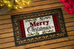 Evergreen Christmas Sentiments Sassafras Indoor Outdoor Switch Doormat 1'10"x10" Beige -Evergreen Store GUEST 6676068a e6b3 465d a0b1 64a4b095ab8d