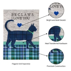 Evergreen Beclaws I Love You Garden Burlap Flag 12.5 X 18 Inches Indoor Outdoor Decor -Evergreen Store GUEST 66fdf022 5e21 444a bd43 0471ab950422