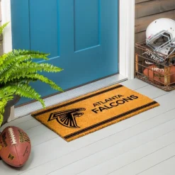 Evergreen Atlanta Falcons Logo Turf Mat, Brown- 28 X 16 Inches Indoor Outdoor Doormat -Evergreen Store GUEST 68b3d73f 9b26 44fd 9f20 81abb0f318ec