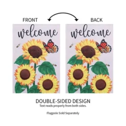 Evergreen Sunflower Welcome Garden Suede Flag 12.5 X 18 Inches Indoor Outdoor Decor -Evergreen Store GUEST 6b226acc 6714 4f9a b8ea 6518dc6b23a3