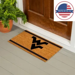 Evergreen West Virginia University Logo Turf Mat, Brown- 28 X 16 Inches Indoor Outdoor Doormat -Evergreen Store GUEST 6f00a20b 4d77 495b ac1b 86e9eb36a3f6