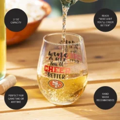 Evergreen San Francisco 49ers, 17oz Boxed Stemless Wine -Evergreen Store GUEST 6f2591d0 fe3f 445a 83e1 c4c11eb12204