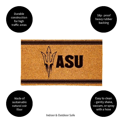 Evergreen Arizona State University Logo Turf Mat, Brown- 28 X 16 Inches Indoor Outdoor Doormat 5 Evergreen Arizona State University Logo Turf Mat, Brown- 28 X 16 Inches Indoor Outdoor Doormat - Image 3