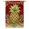 Evergreen Welcome Pineapple Regular Sub Suede Flag