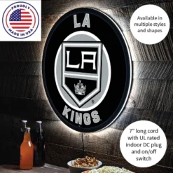 Evergreen Ultra-Thin Edgelight LED Wall Decor, Round, Los Angeles Kings- 23 X 23 Inches Made In USA -Evergreen Store GUEST 7b28087f 0533 4791 a6fd b3def9259a57