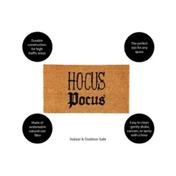 Evergreen 16 X 28 Halloween Greeting Coir Mat, Hocus Pocus For Indoor And Outdoor Decor -Evergreen Store GUEST 81a32ead 8453 4dbb b89f e6e9420222fb