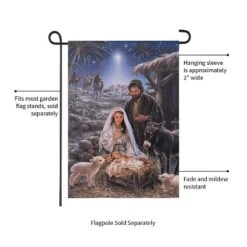 Evergreen A Savior Is Born Garden Suede Flag Garden Suede Flag 12.5 X 18 Inches Indoor Outdoor Decor -Evergreen Store GUEST 82aa1657 4430 4f16 a322 420655a2d410