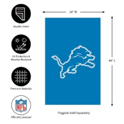 Evergreen NFL Detroit Lions Applique House Flag 28 X 44 Inches Outdoor Decor For Homes And Gardens -Evergreen Store GUEST 854e8b92 b7c4 4c75 a0cd 2688a1f61012