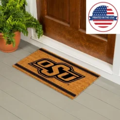 Evergreen Oklahoma State University Logo Turf Mat, Brown- 28 X 16 Inches Indoor Outdoor Doormat -Evergreen Store GUEST 8bb1bd2e 547c 4f41 9465 ef91b498711e